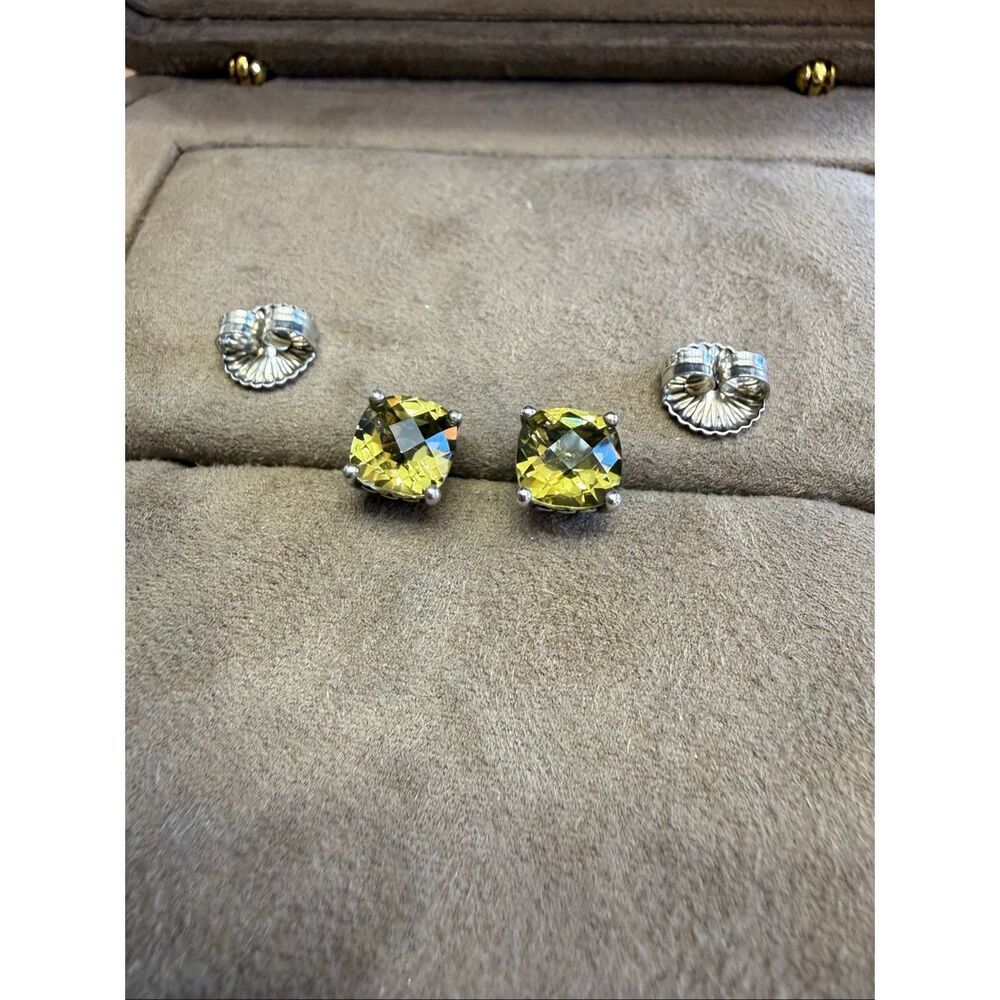 Authentic John Hardy gemstone stud earrings